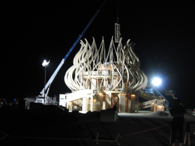 Temple under construction