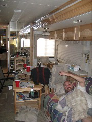 The luxury condo parked next to us...  must be tough!