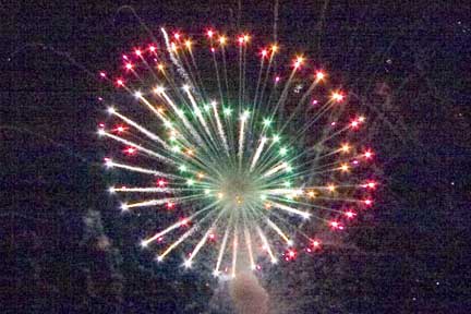 strange fireworks photo