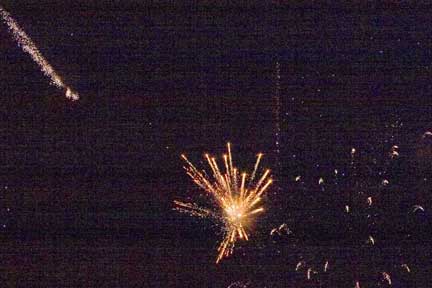strange fireworks photo