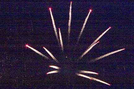 strange fireworks photo