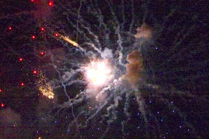 strange fireworks photo