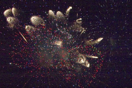 strange fireworks photo