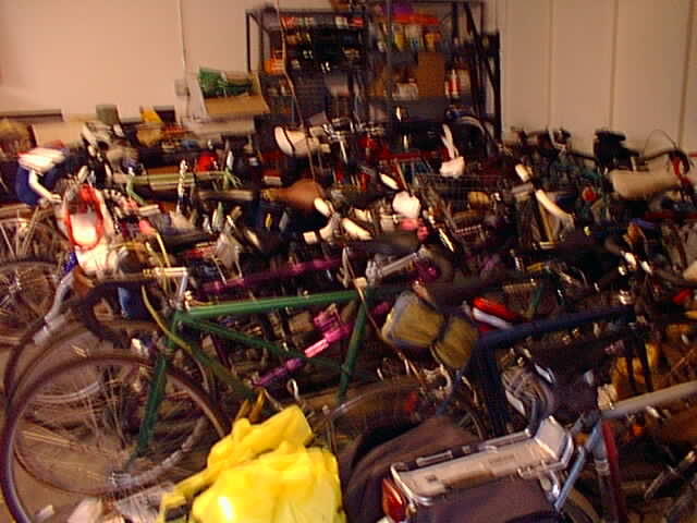[image of bikes in garage]