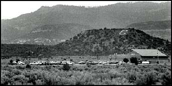 The Cove Chapter House and surroundings on the Navajo Reservation.