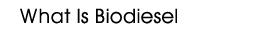 Button: What is Biodiesel