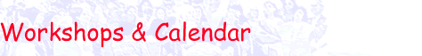 Workshops & Calendar Header image