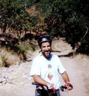 Gary takes a breather while mountain biking in Annadel State Park see also trail maps