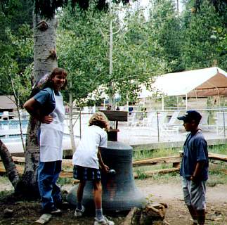 Carrie and dinner bell