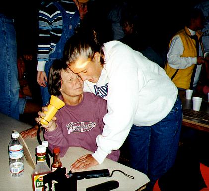 Maggie and Katie at Bingo