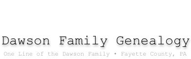 Dawson Family Genealogy