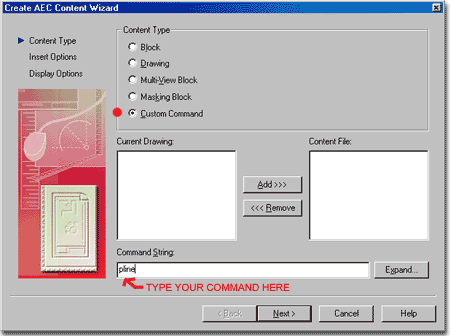 Architectural Desktop Custom Commands