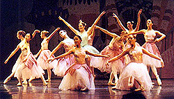 Advanced students dancing Waltz of the Flowers.
