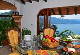 LIving area with view of Bay.