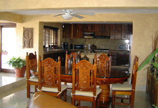 Handcarved wood dinig table
