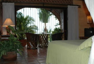 Guest bedroom on lower level with view of Bay.
