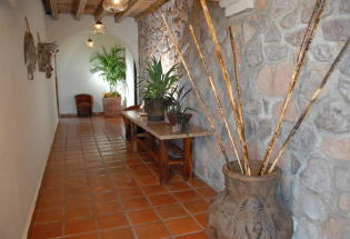 Corridor leading to casitas.