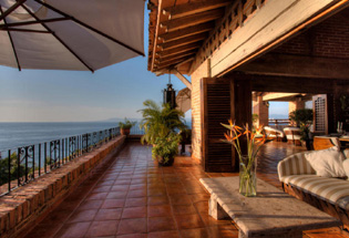 Terrace off of dining area.