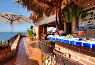 Poolside Palapa bar.