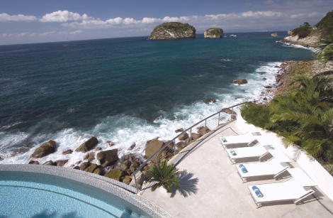 View of Los Arcos Islands