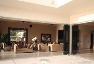 Living area opens onto terrace