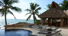 Luxurious beachfront villa.