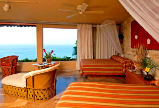 Corner bedroom with view of Bay.