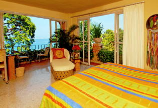 Corner bedroom with view of Bay.