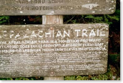 AT sign at Lonesome Lake