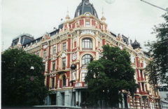 red corner building