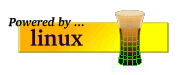 [Craig, Brian and Greg's `Powered By Linux' virtual-beer logo]
