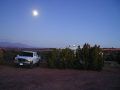 Campsite nearly dark
