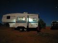 Campsite in the moonlight