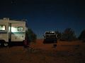 Campsite in the moonlight