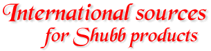 international sources for Shubb products