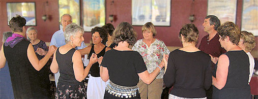 An evening of Turkish food and folk dances Dancing at Afendis Turkish Grill