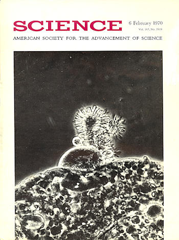 Cover Science magazine, 6 Feb 1970