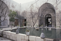 Courtyard, to southwest.