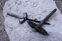 Damascus Citadel, tools used by masons during reconstruction.