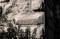 Damascus Citadel, pyramidal stone.