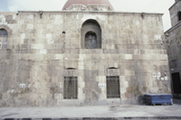 South exterior of tomb, view to north.