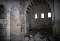 North wing, view from east chamber into west chamber.