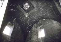 Trilobed arches in northeast chamber.