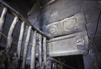 Entry, lintel.