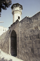 Oblique view of portal.