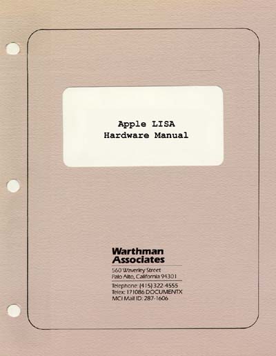 Apple Lisa Hardware Manual