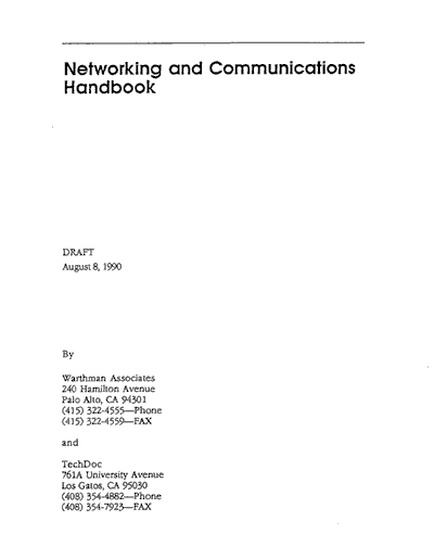 Apple Networking and Communications Handbook
