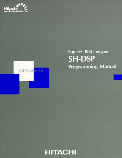 Hitachi SH-DSP Programming Manual