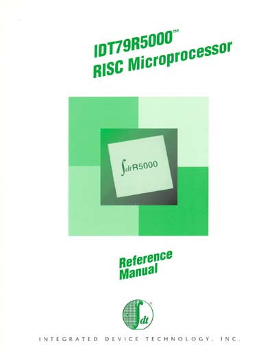 IDT79R5000 RISC Microprocessor Reference Manual