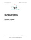 MIPI Alliance Specification for Device Descriptor Block (DDB) example